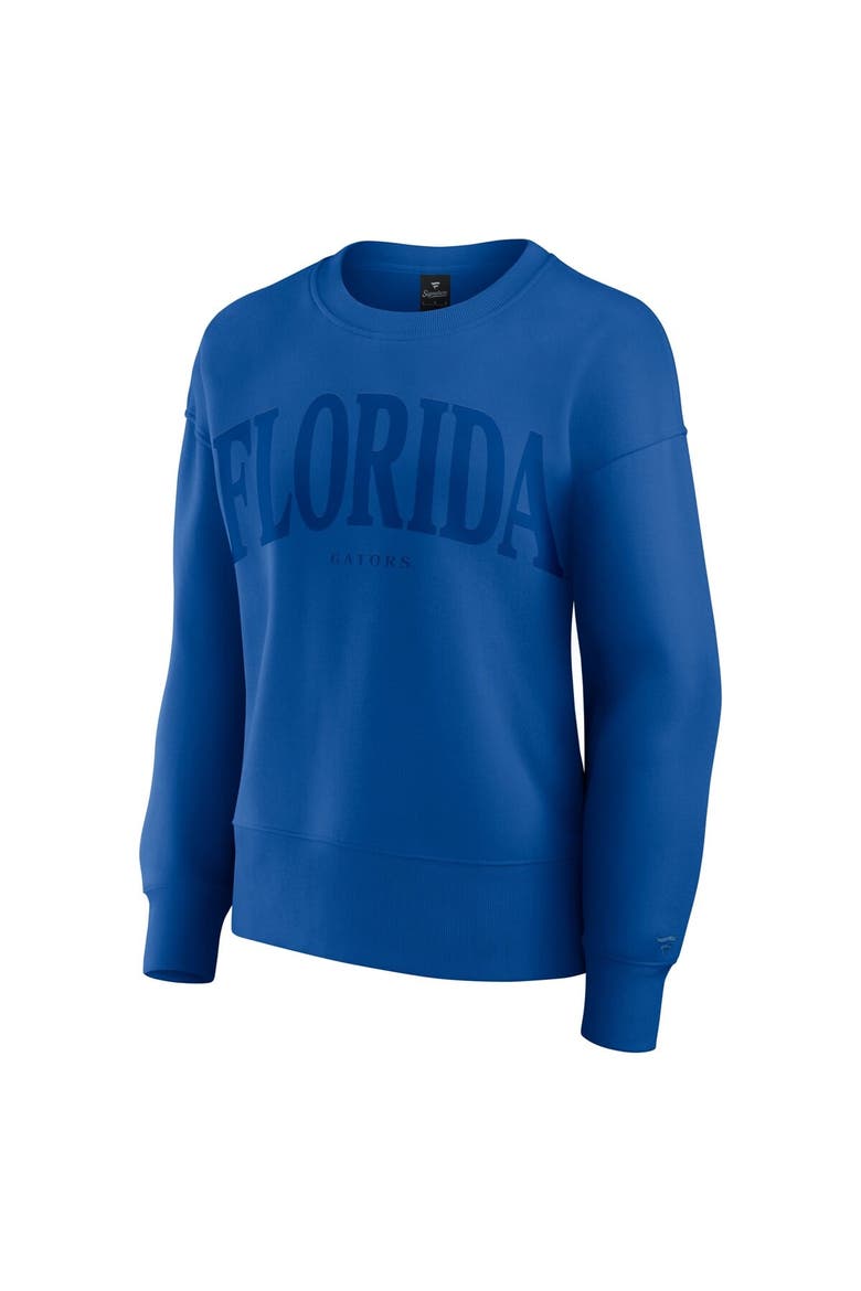 Women's Fanatics Royal Florida Gators Supersoft Flow Fleece Pullover Sweatshirt, Alternate, color, Royal