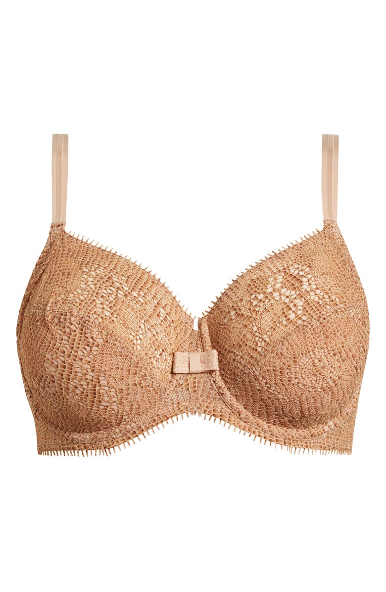 Chantelle Lingerie Day to Night Underwire Bra, Alternate, color, Python Lace