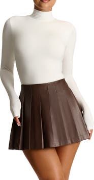 Naked Wardrobe Butter Turtleneck Long Sleeve Bodysuit