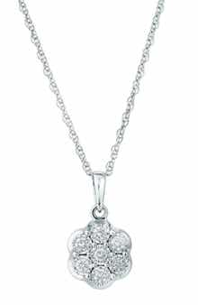 EFFY Sterling Silver Diamond Pendant Necklace
