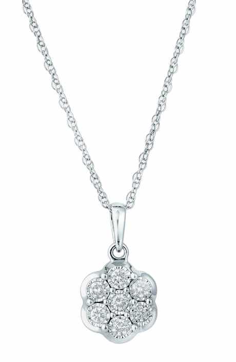 EFFY Sterling Silver Diamond Pendant Necklace