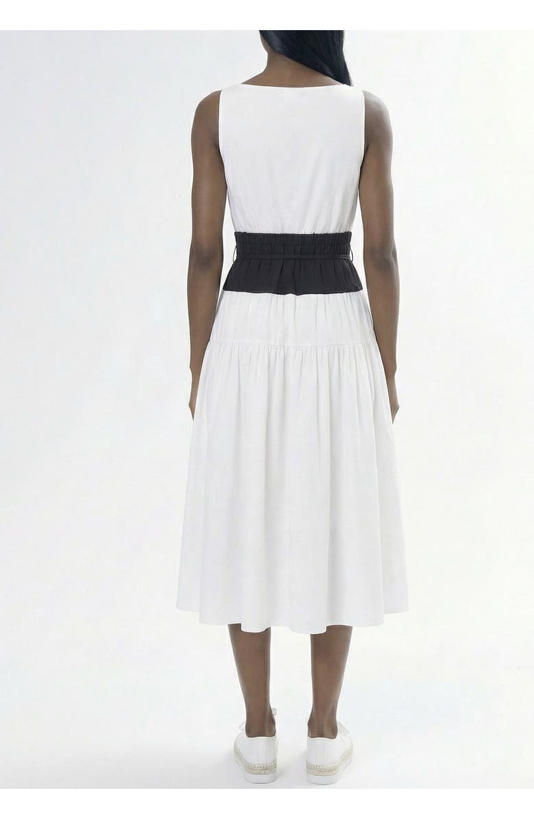 AREA STARS Two Tone Dress, Alternate, color, White Black