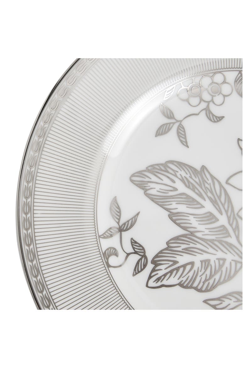 Silver Tonquin Bone China Plate, Alternate, color, SILVER