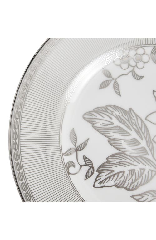 Wedgwood Silver Tonquin Bone China Plate In Gray