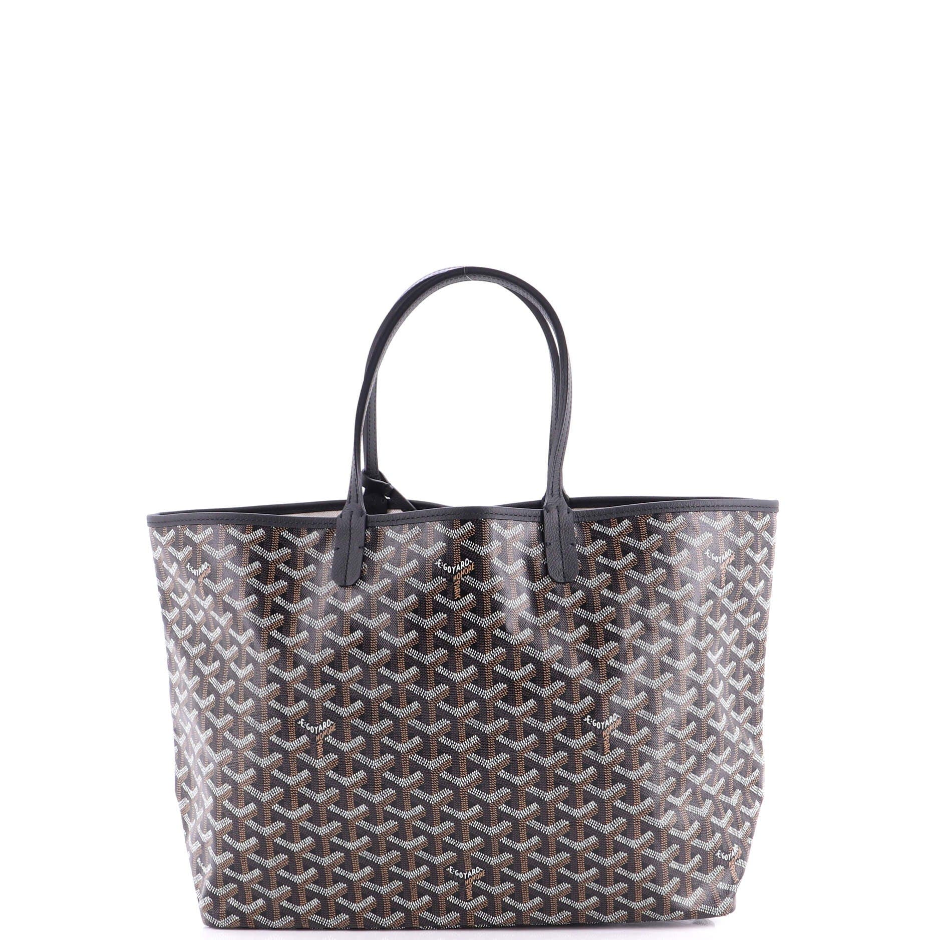 Pre-Owned Goyard Saint Louis Tote Coated Canvas PM, Alternate, color, Black