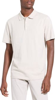 Theory Bron in Cosmos Slub Cotton Polo Shirt