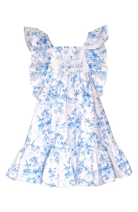 Kids' Floral Cotton Gauze Party Dress (Toddler & Little Kid)