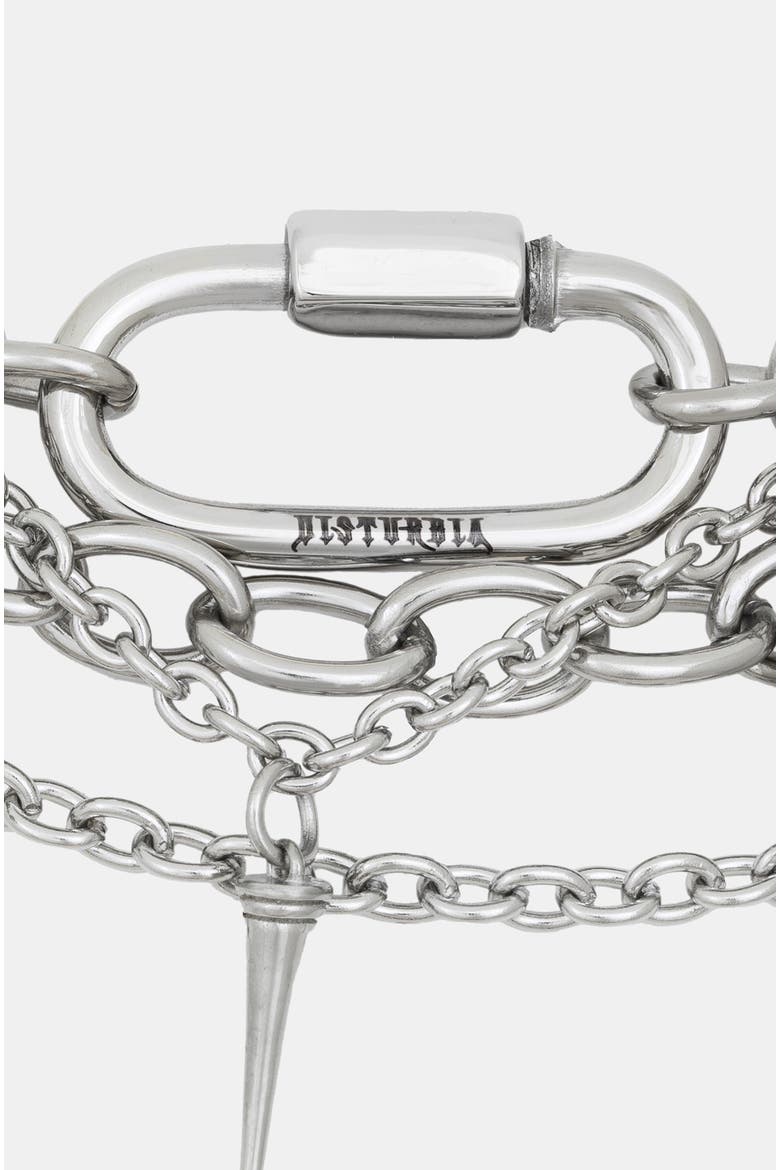 Lagoxin Stainless Steel Layered Choker, Alternate, color, Silver