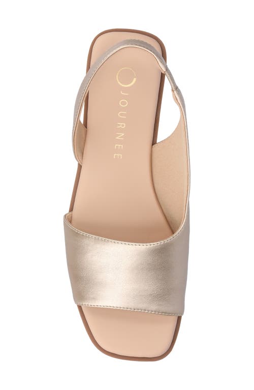 Journee Collection Brinsley Slingback Sandal In Champagne