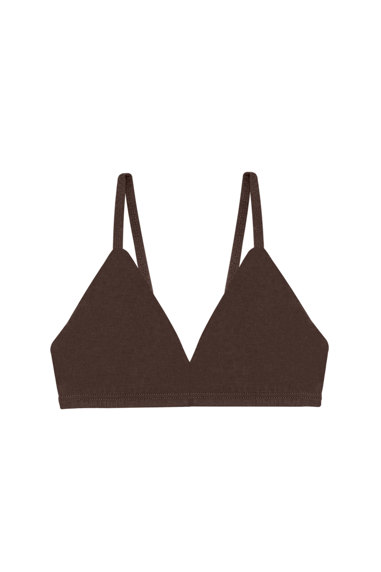 Triangle Bra, Main, color, Brown