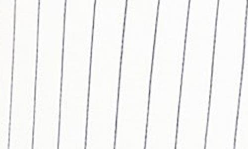 French Connection Whisper Pinstripe Blazer In Summer White/marine