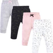 Hudson Baby Four-Piece Collection of Versatile Pants Bottoms