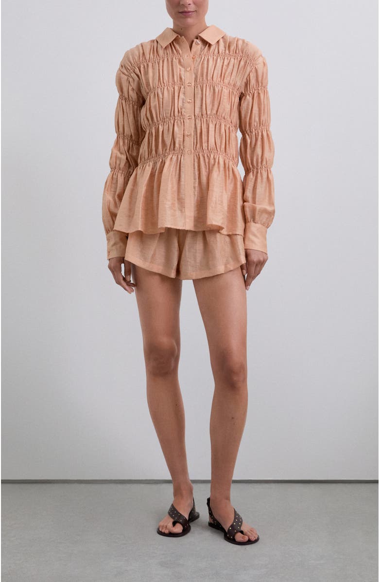 Scalpers Smock Shirt, Alternate, color, Blush