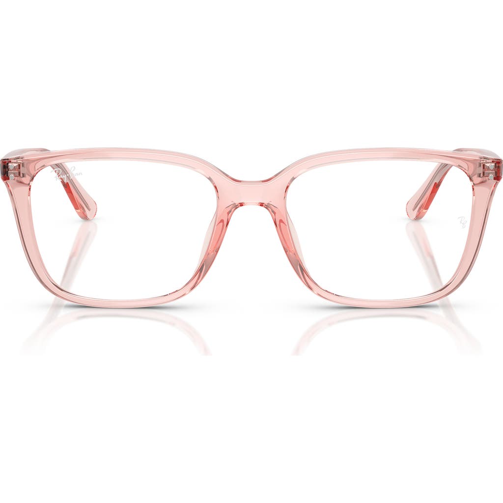 Ray Ban Ray-ban 55mm Square Optical Glasses In Pink