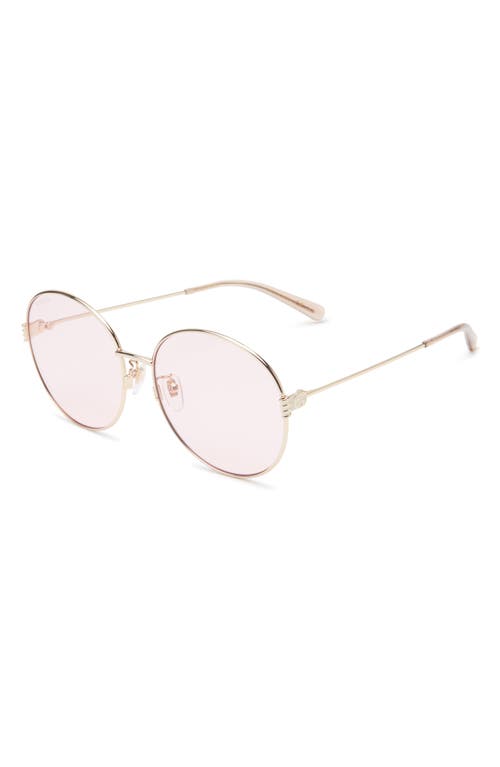 Gucci 60mm Round Sunglasses In Pink