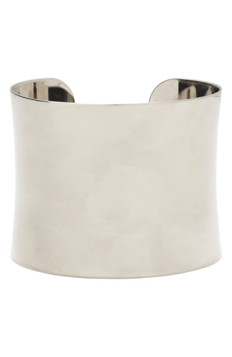 Lady Grey Cave Cuff Bracelet, Main, color, Silver