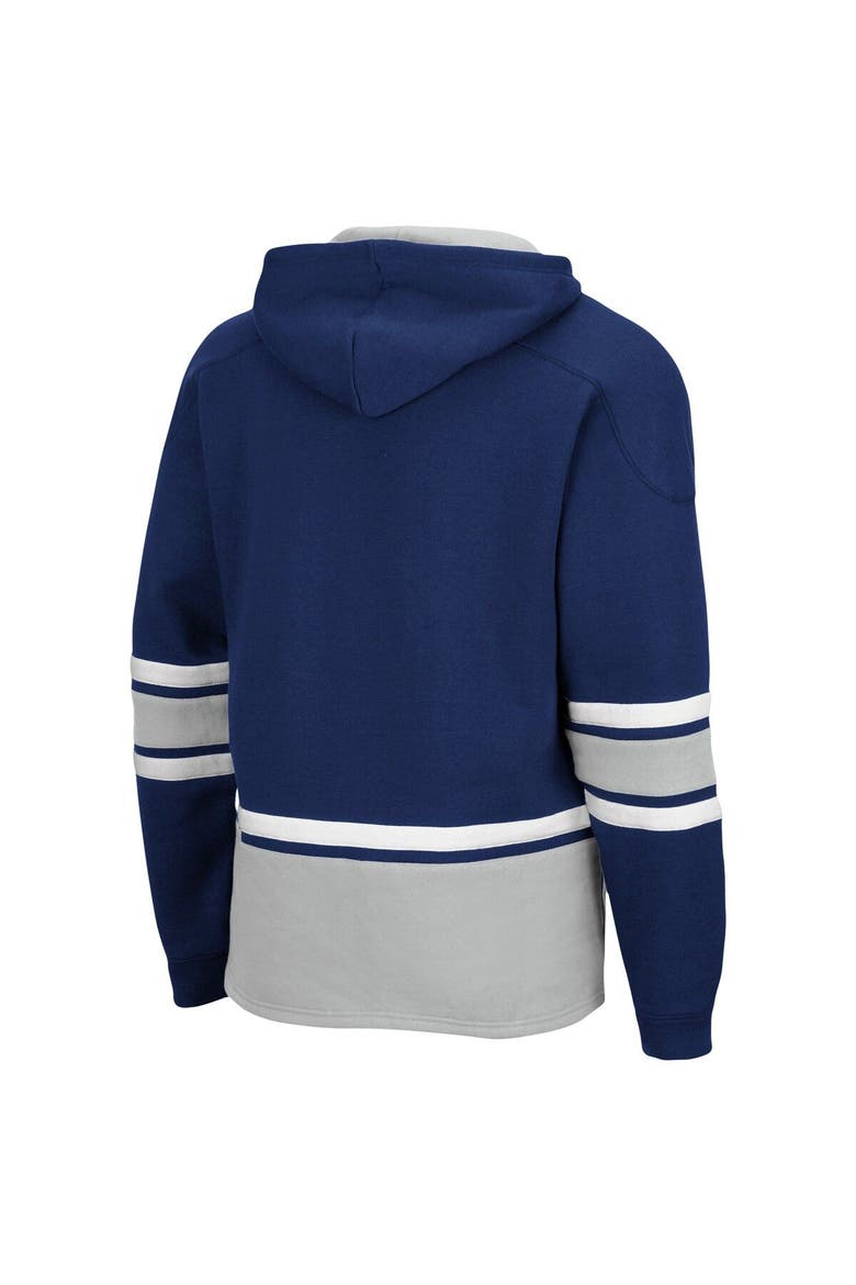 Men's Colosseum Navy Georgetown Hoyas Lace Up 3.0 Pullover Hoodie, Alternate, color, Navy