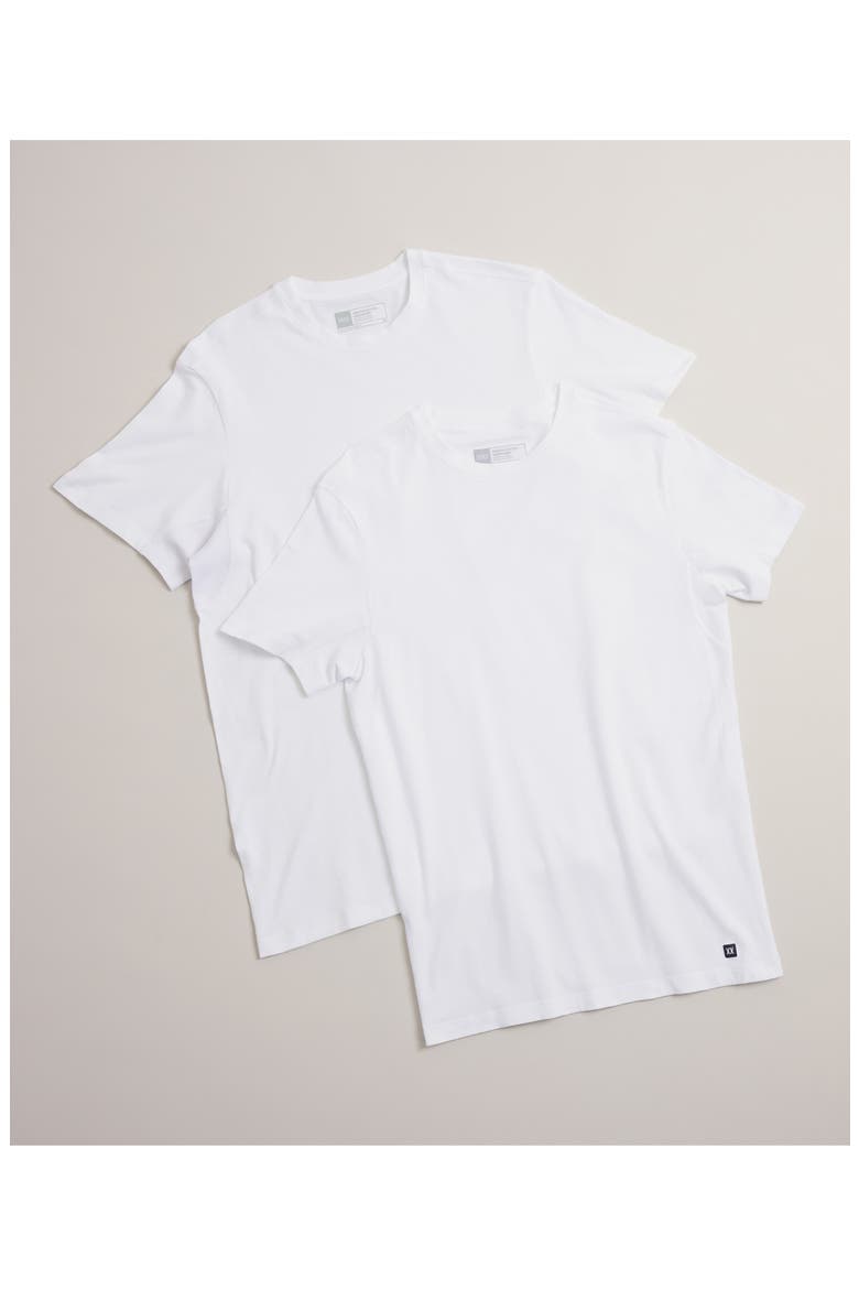 DropTemp® Dry Cotton V Neck Undershirts, Alternate, color, WHITE