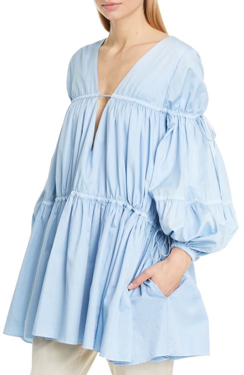 Aje Allegro Gathered Tunic Top, Alternate, color, 