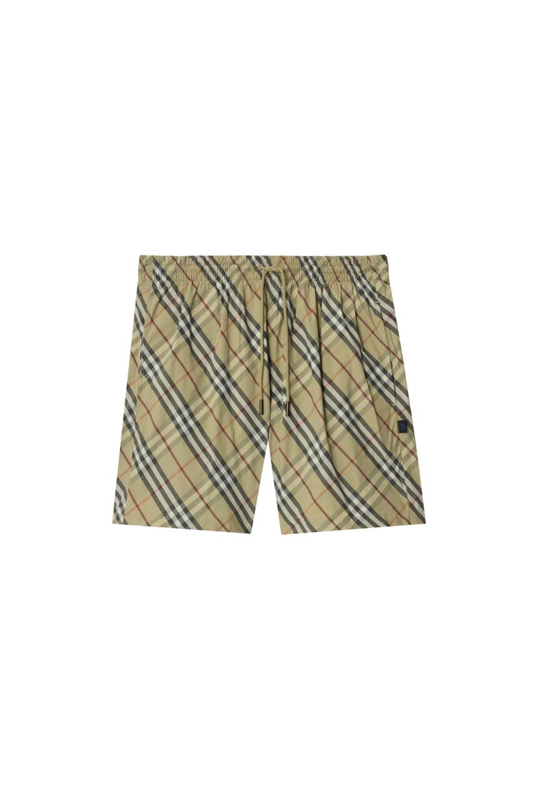 Check Swim Shorts, Alternate, color, Glade green