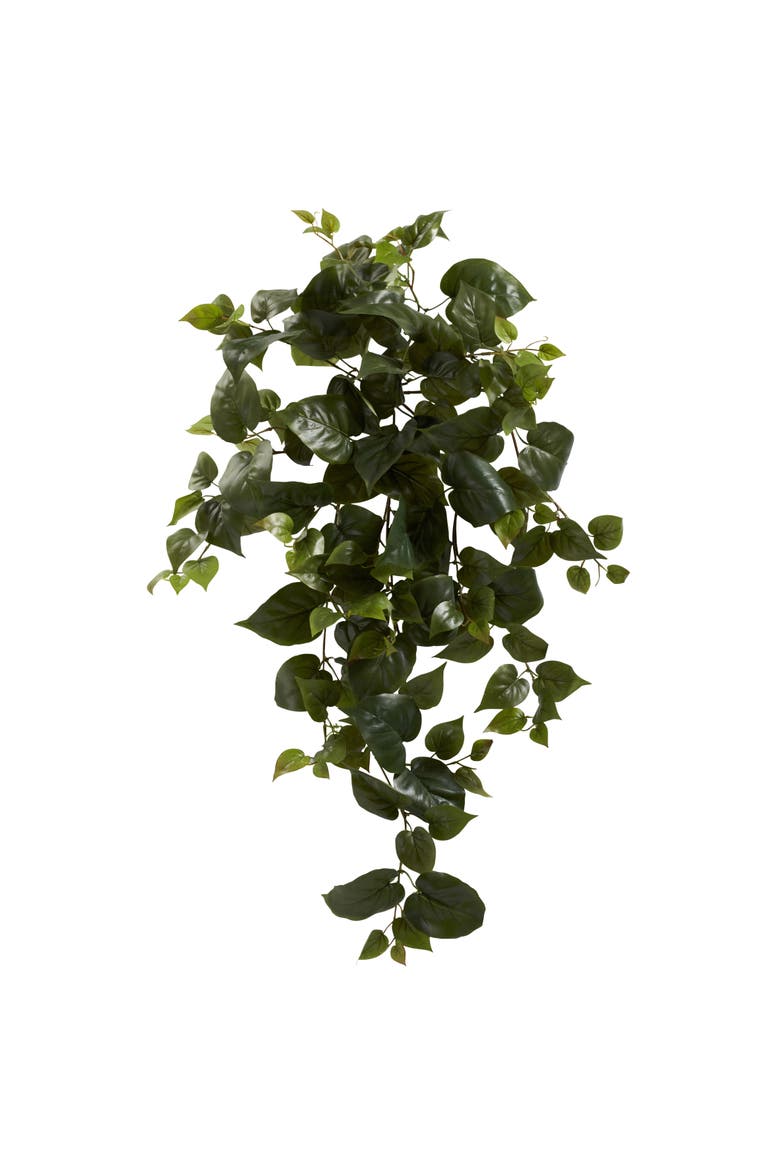 34-in Philo Hanging Artificial Plant, Main, color, Green