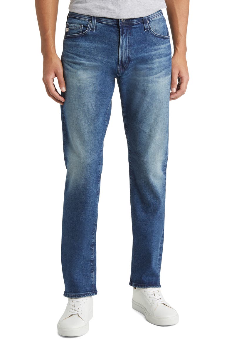 Everett Slim Straight Leg Jeans, Main, color, 8 YEARS SEVILLE