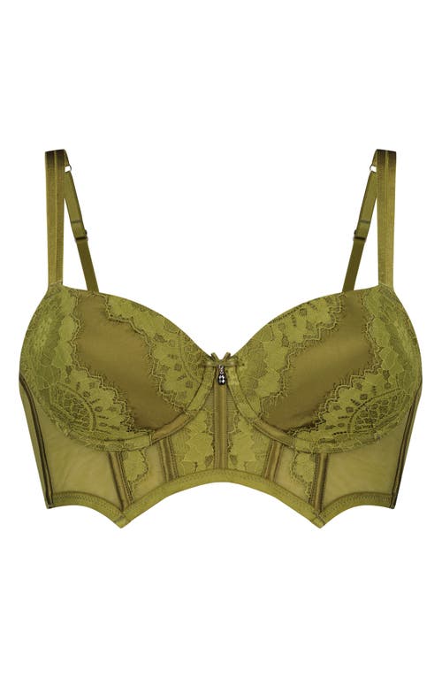 Hunkemöller Amelie Underwire Longline Bra in Sphagnum  product