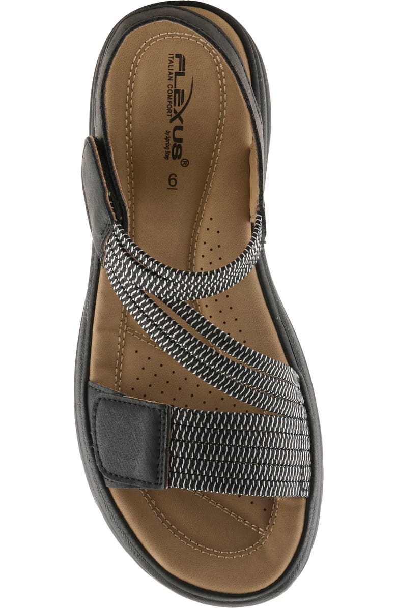 Flexus by Spring Step Abie Platform Sandal, Alternate, color, Black
