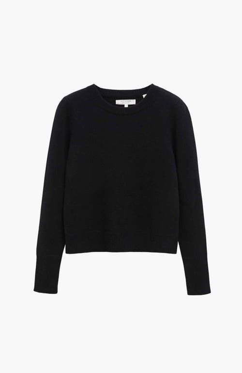Chinti & Parker Pure Cashmere Cropped Sweater In Black
