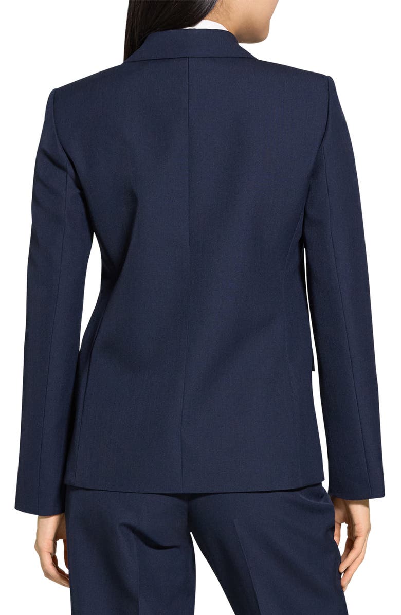 Theory Zip Sleeve Wool Blend Jacket, Alternate, color, Nocturne Navy