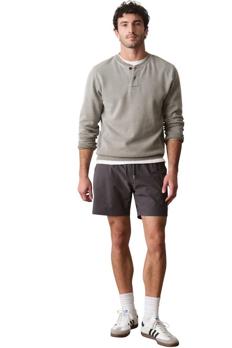 Lined 6-Inch Sport and Swim Shorts, Alternate, color, ASPHALT
