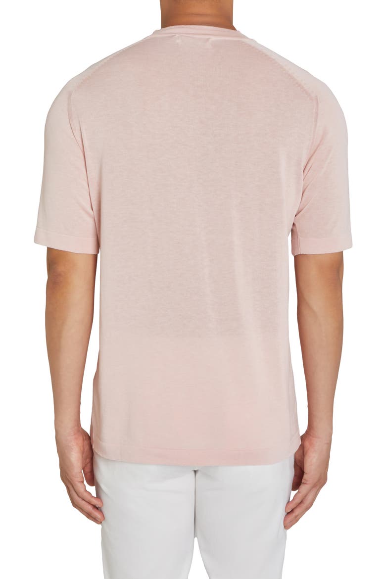 Victoria Cotton & Silk T-Shirt, Alternate, color, PINK