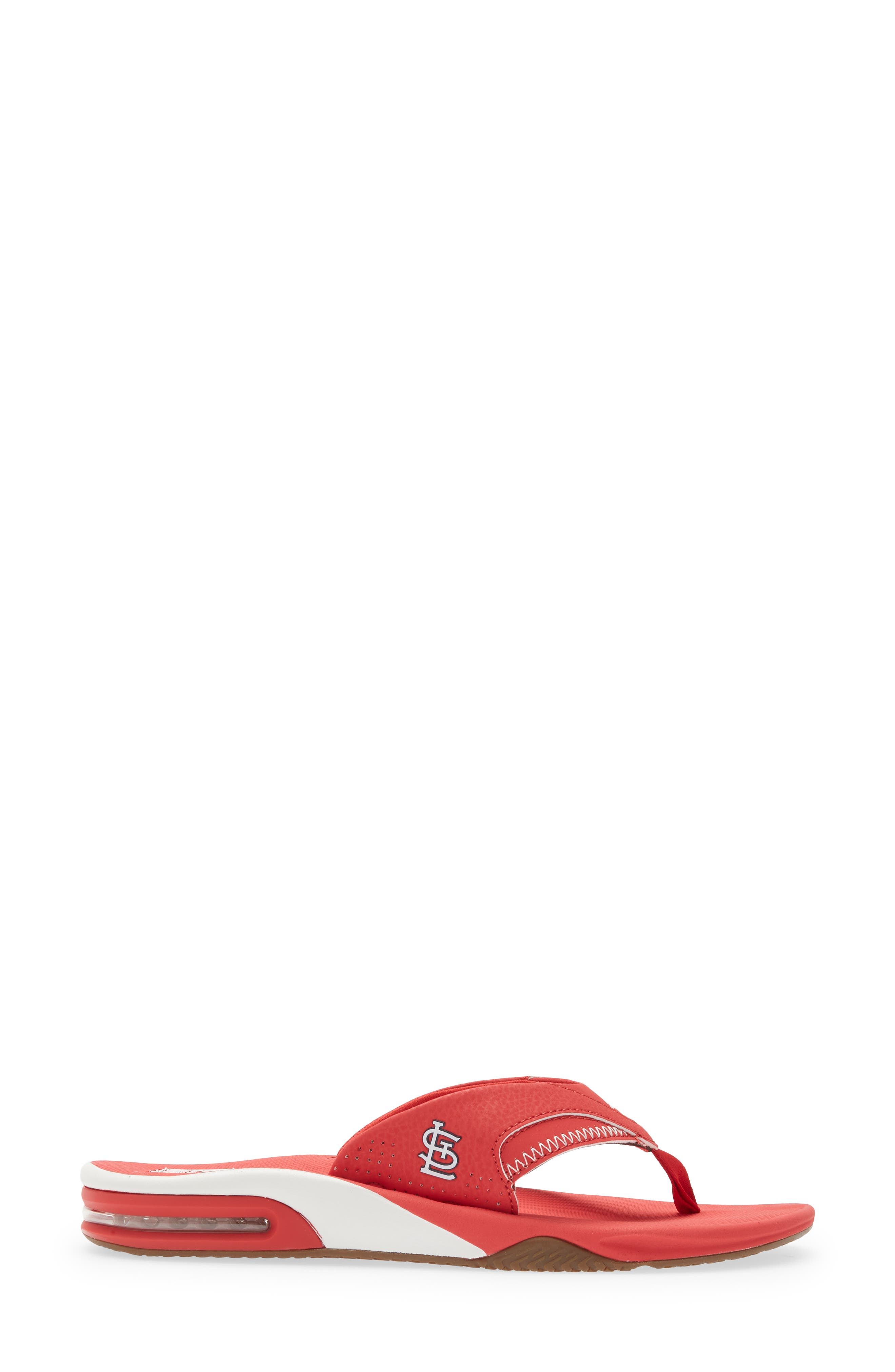 Reef Men's REEF St. Louis Cardinals Fanning Bottle Opener Sandals, Alternate, color, Cardinals