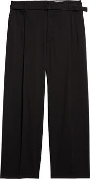 Easy Belted Pleated Pants