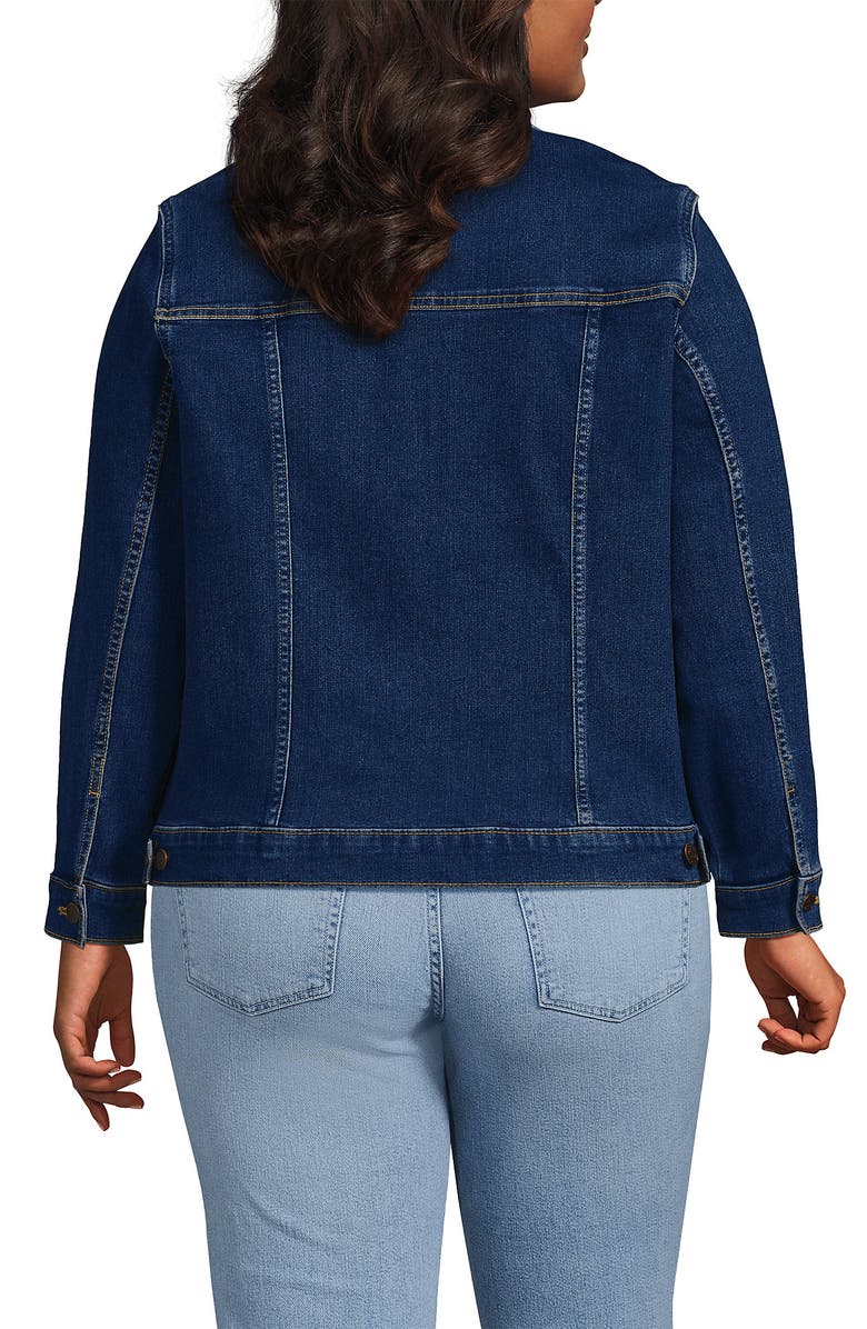 Lands' End Denim Trucker Jacket, Alternate, color, Crawford Wash
