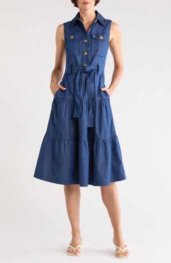Florence Sleeveless Cotton Shirtdress