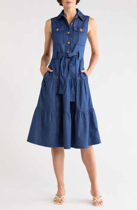 Derek Lam 10 Crosby Florence Sleeveless Cotton Shirtdress