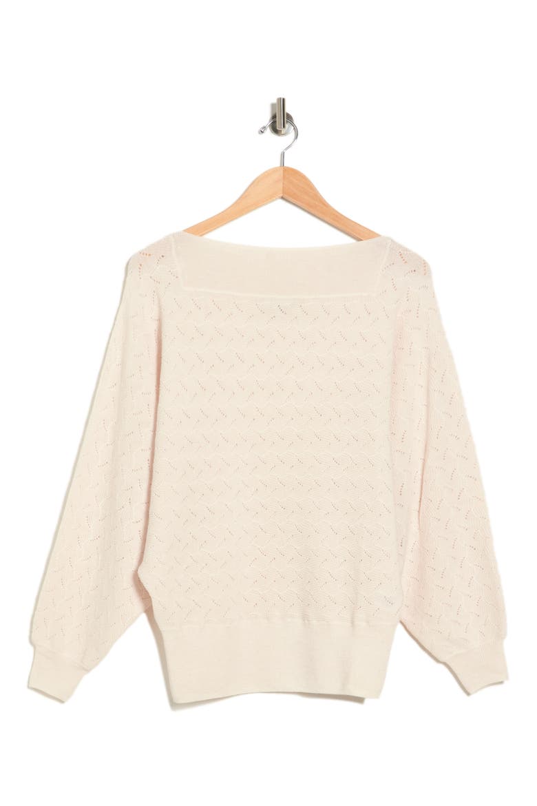 Halima Blouson Sleeve Merino Wool Sweater, Alternate, color, SANCERRE