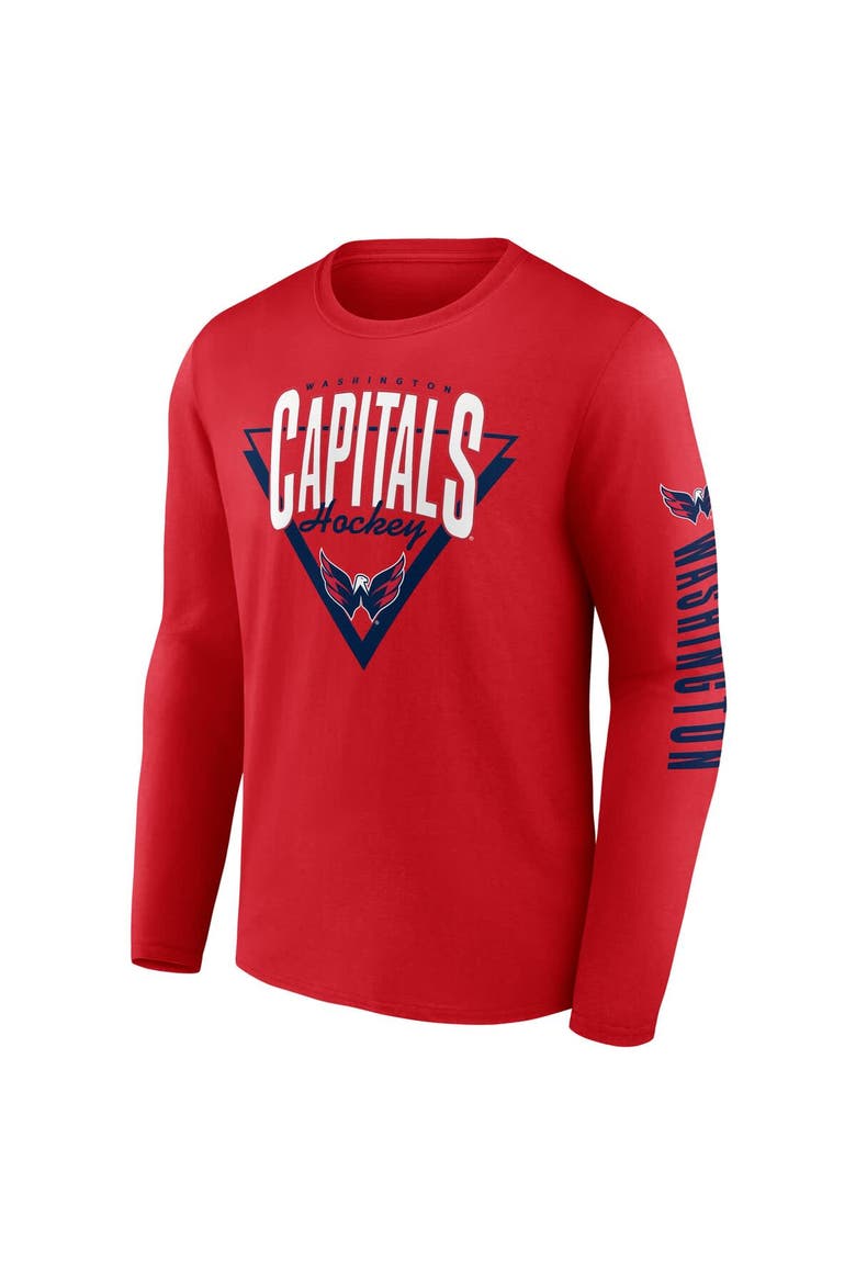 Men's Fanatics Red Washington Capitals Headline Long Sleeve T-Shirt, Alternate, color, Red