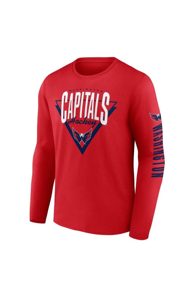 FANATICS Men's Fanatics Red Washington Capitals Headline Long Sleeve T-Shirt, Alternate, color, Red