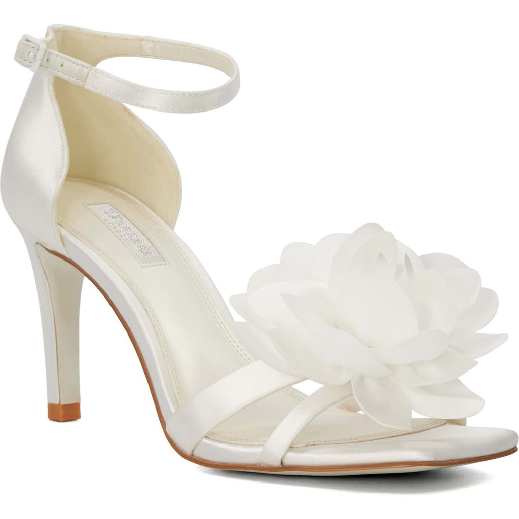 Dune London Memorise Ankle Strap Sandal In White