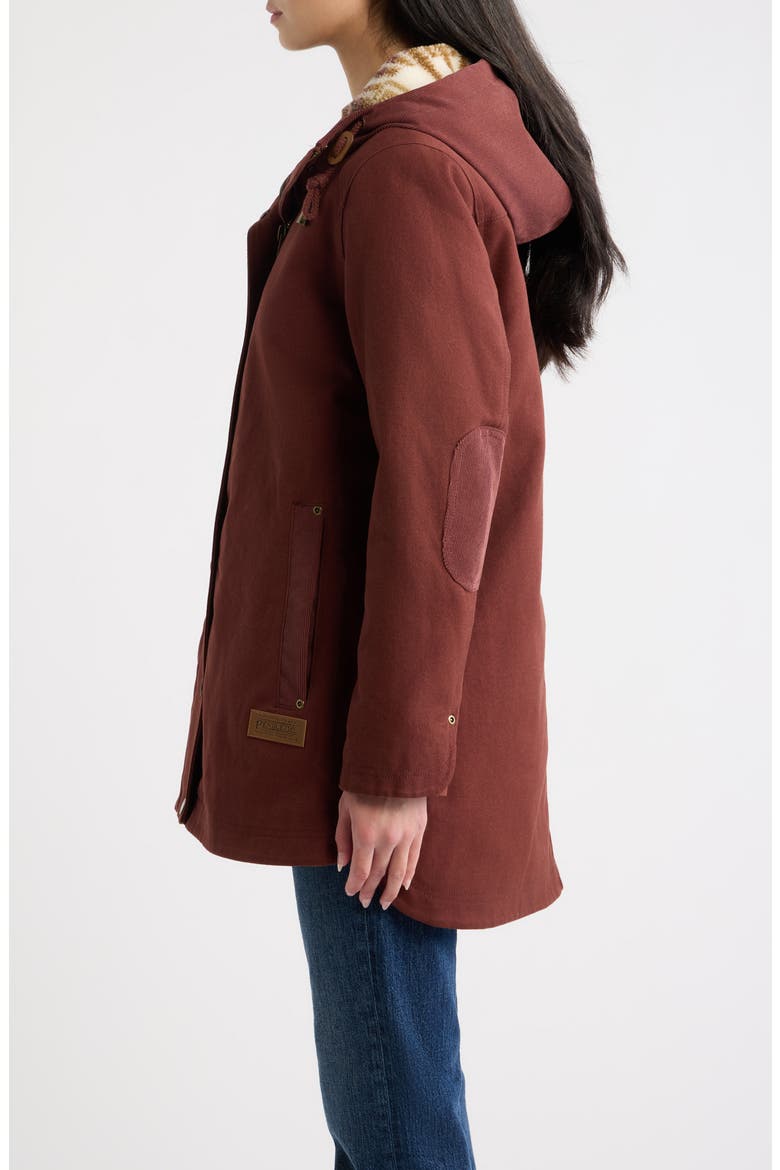 Cedar Creek Canvas Parka, Alternate, color, RAISIN