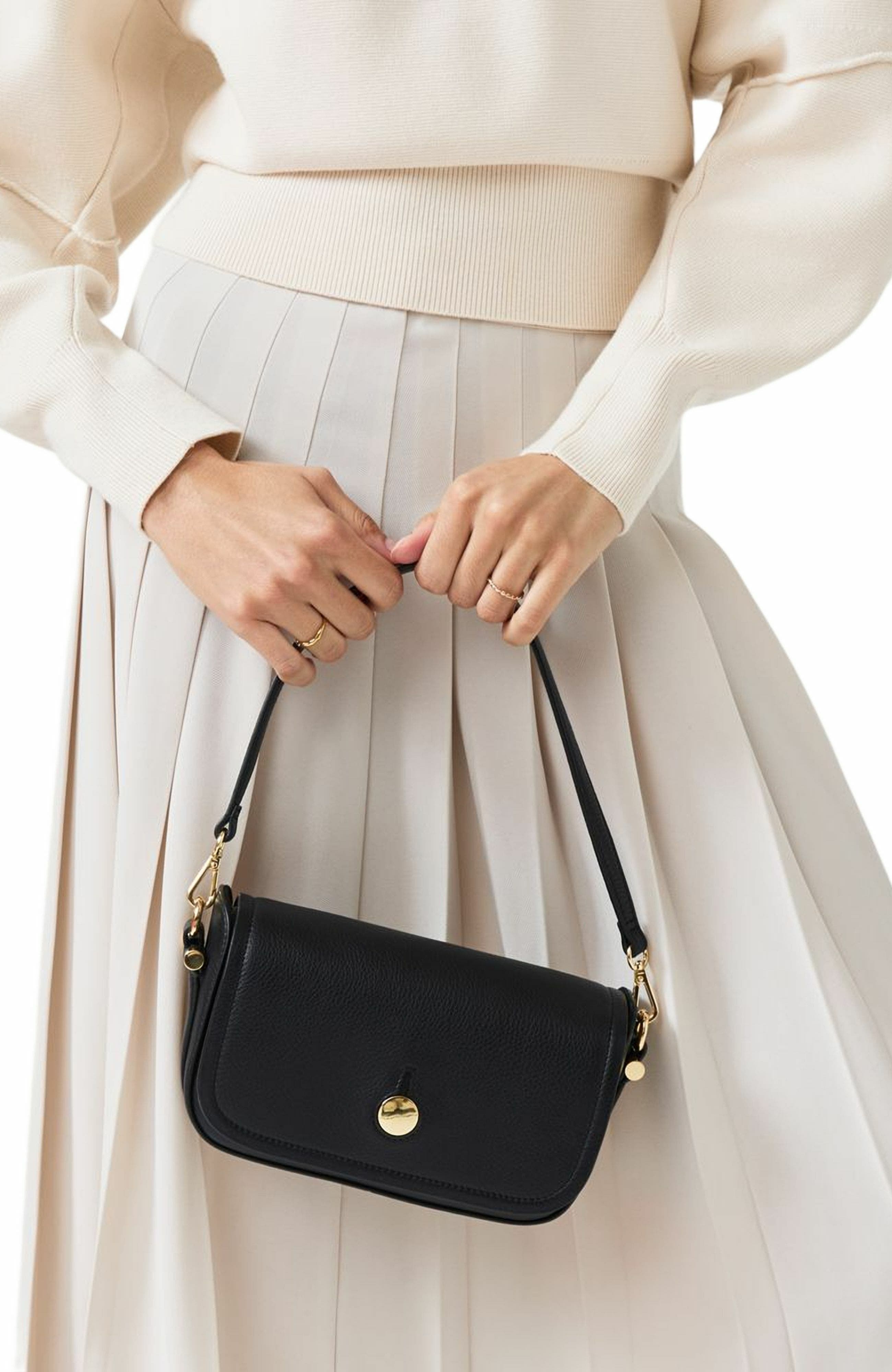 Radley Bathurst Mews Small Flapover Crossbody Bag, Alternate, color, Black