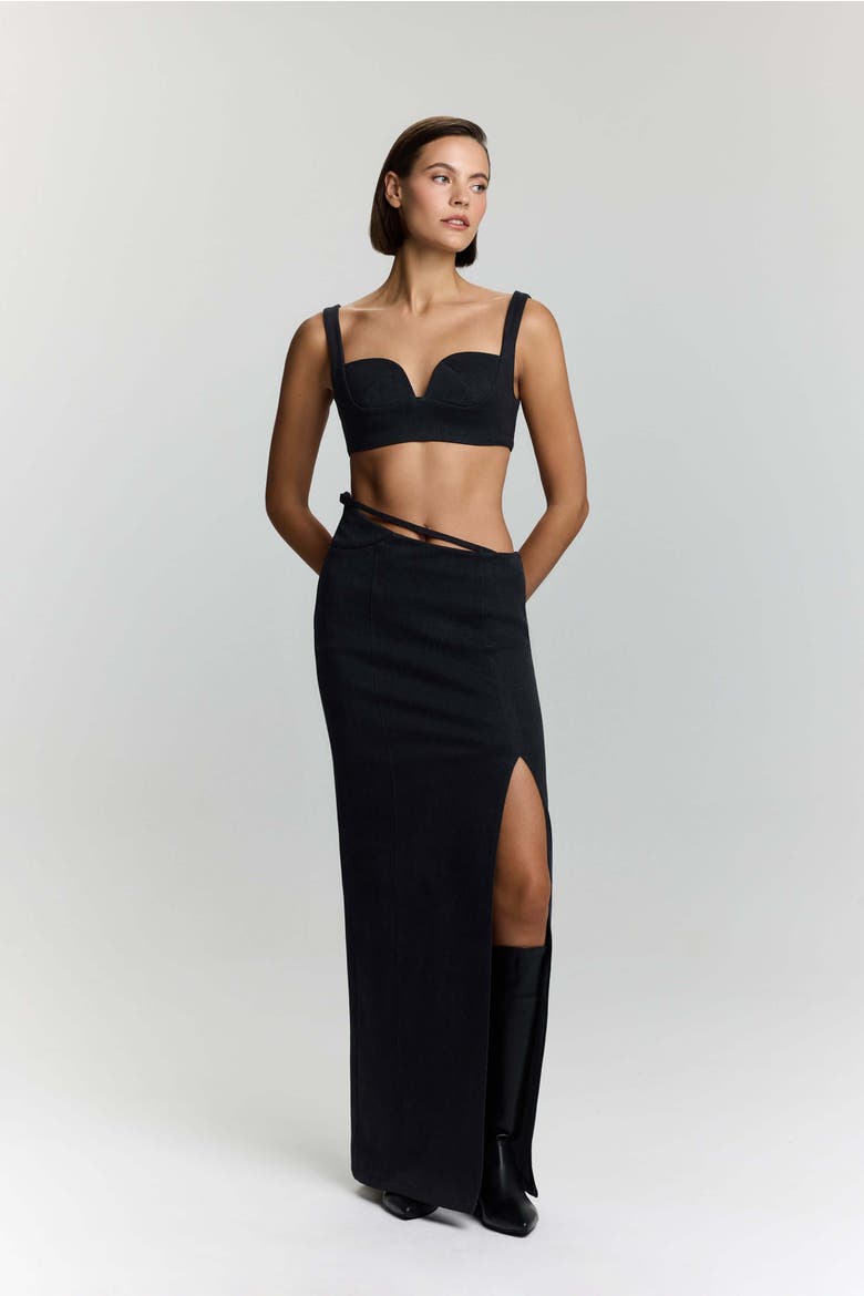 Dreams Denim Crop Top, Alternate, color, Blue