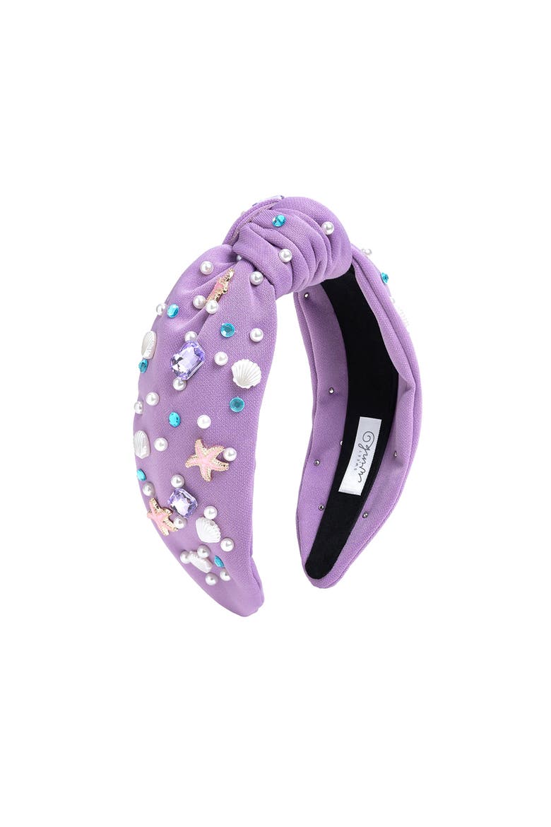 Mermaid Gemstone Headband, Main, color, Lavender