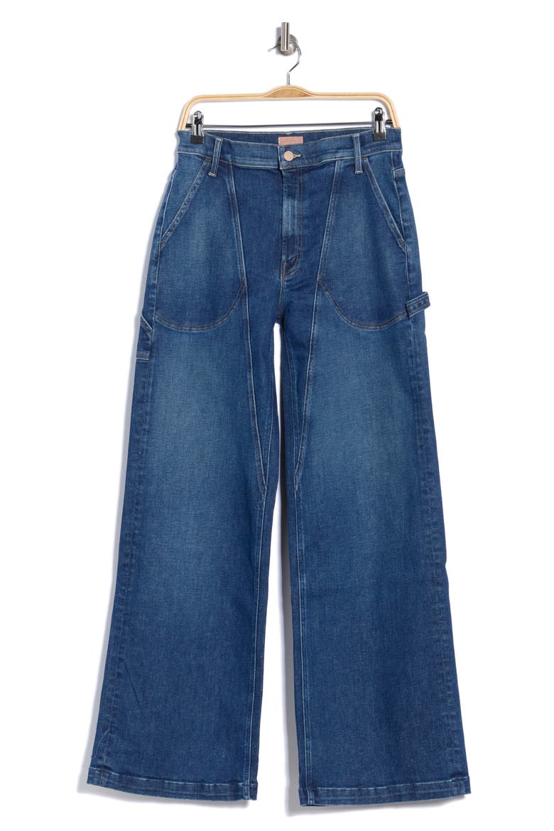 The Chisel Sneak High Waist Wide Leg Jeans, Alternate, color, CATCH MY DRIFT