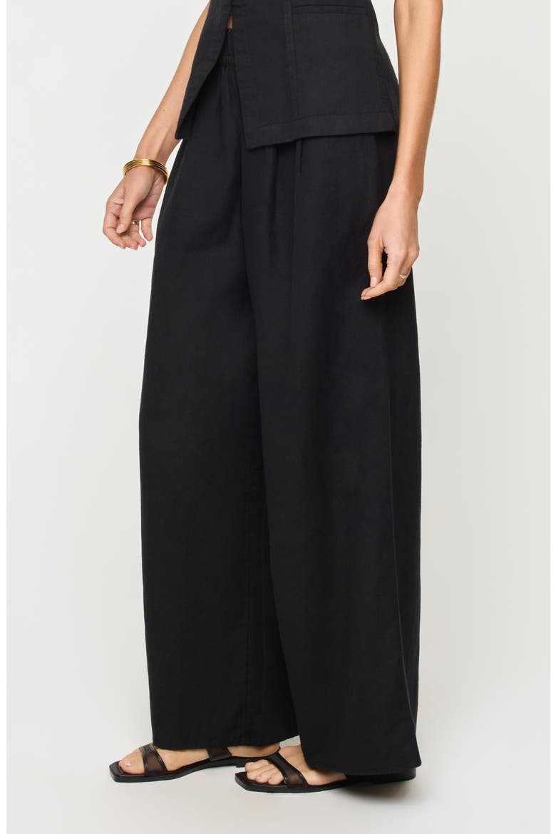 Palma Wide Leg Pants, Alternate, color, BLACK