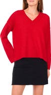 Vince Camuto High-Low V-Neck Sweater