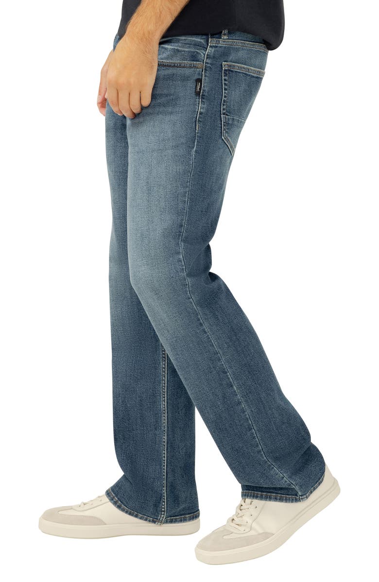 Silver Jeans Co. Zac Relaxed Fit Straight Leg Jeans, Alternate, color, 