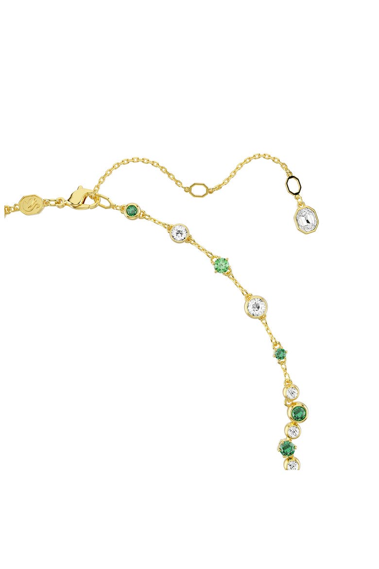 Constella Crystal & Zirconia Necklace, Alternate, color, GOLD